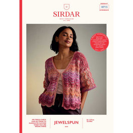 Hot House Flowers Cardigan in Sirdar Jewelspun Aran
