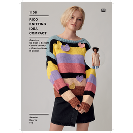 Sweater Hearts and Tops in Rico Creative So Cool + So Soft Cotton Chunky - Digital Version 1108