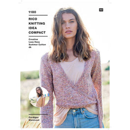 Cardigan and Waistcoat in  Rico Creative Lazy Hazy Summer Cotton Dk - Digital Version 1180