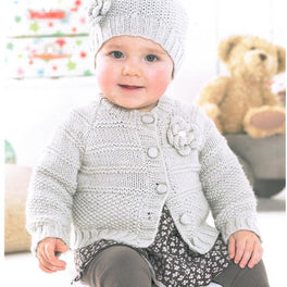 Cardie & Hat in Sirdar Snuggly DK