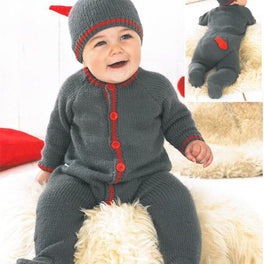 Devil All - In - One & Hat in Sirdar Snuggly Dk