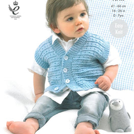 Jackets and Waistcoat in King Cole Cherish and Cherished DK