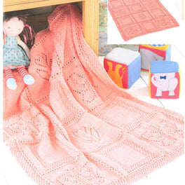 Butterfly and Flower Blanket in Sirdar Snuggly DK - Digital Version
