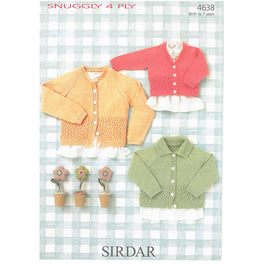 Cardigans in Sirdar Snuggly 4ply - Digital Version