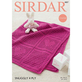 Blanket in Sirdar Snuggly 4ply