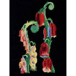 DMC - V&A Foxglove Motif from Nouvelles Variations Cross Stitch Kit