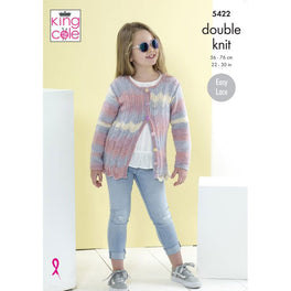 Cardigans in King Cole Beaches Dk - Digital Version 5422