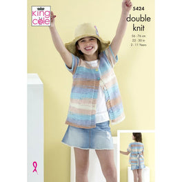 Cardigans in King Cole Beaches Dk - Digital Version 5424