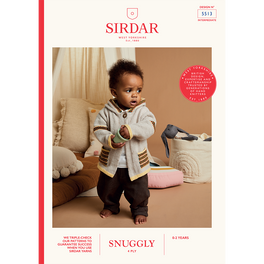 Hippy Hooded Cardigan in Sirdar Snuggly 4ply - Digital Version 5513