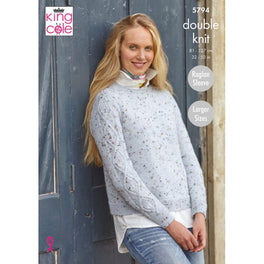 Sweaters in King Cole Homespun Dk - Digital Version 5794