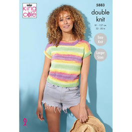 Top and Sweater in King Cole Tropical Beaches Dk