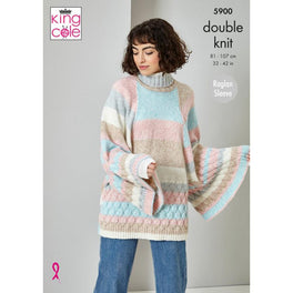 Cardigan, Sweater and Scarf: Knitted in King Cole Harvest DK