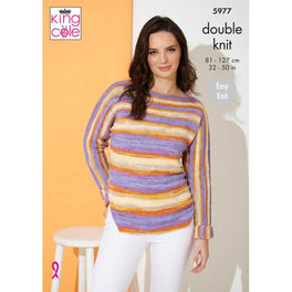 Sweater and Top in King Cole Tropical Beaches Dk - Digital Version 5977