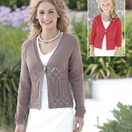 Ladies and Girls Cardigans in Sirdar Cotton Dk