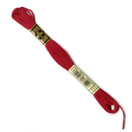 DMC Stranded Cottons Embroidery Thread - Red