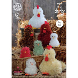 Hens & Chicks in King Cole Tinsel Chunky