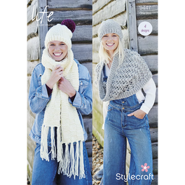 Snood, Scarf and Hats in Stylecraft Life Super Chunky