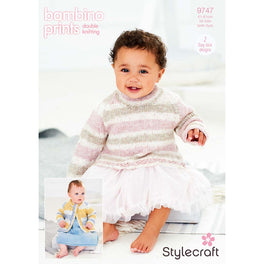 Sweater and Cardigan in Stylecraft Bambino Prints DK