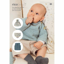 Sweater, Vest, Hat and Triangle Shawl in Baby Dream Uni DK