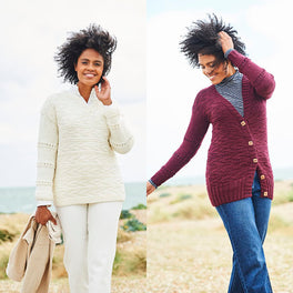 Sweater and Cardigan in Stylecraft Softie Chunky