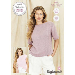 Tops in Stylecraft Naturals Organic Cotton - Digital Version 9840