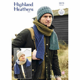 Hat and Scarves in Stylecraft Highland Heathers Aran