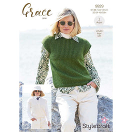 Tank Tops in Stylecraft Grace Aran - Digital Version 9929