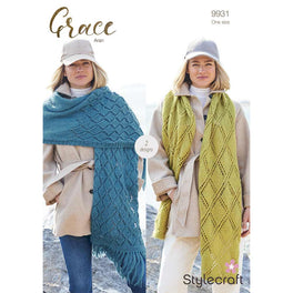 Shawls in Stylecraft Grace Aran