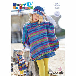 Ponchos in Stylecraft Merry Go Round XL - Digital Version 9962