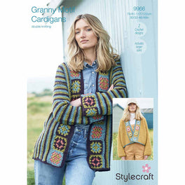 Granny Motif Cardigans in Stylecraft ReCreate Dk - Digital Version 9966