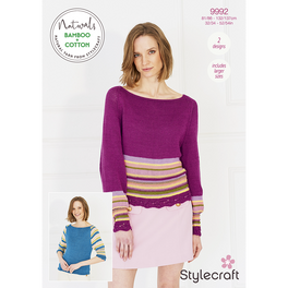 Sweaters & Top in Stylecraft Naturals Bamboo+ Cotton DK
