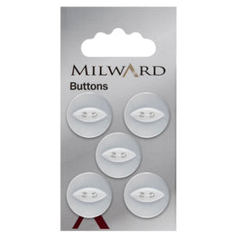 Milward Carded Buttons: 19mm - Pack of 5 - 00005.