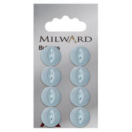 Milward Carded Buttons: 13mm - Pack of 8 - 00142