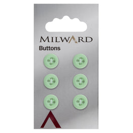 Milward Carded Buttons: 10mm - Pack of 6 - 00226A
