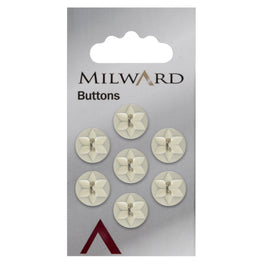 Milward Carded Buttons: 12mm - Pack of 7 - 00331