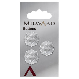 Milward Carded Buttons: 19mm - Pack of 3 - 00405