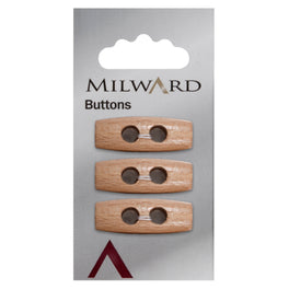 Milward Carded Buttons: 30mm - Pack of 3 - 00543