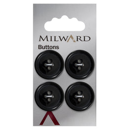 Milward Carded Buttons: 21mm - Pack of 4 - 00551