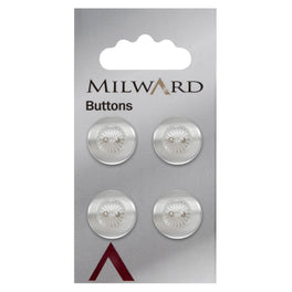 Milward Carded Buttons: 16mm - Pack of 4 - 00856