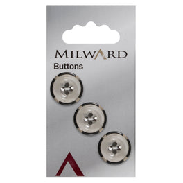 Milward Carded Buttons: 17mm - Pack of 3 - 00892A