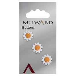 Milward Carded Buttons: 13mm - Pack of 3 - 00912