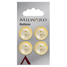 Milward Carded Buttons: 19mm - Pack of 4 - 00914A