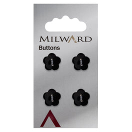 Milward Carded Buttons: 13mm - Pack of 4 - 01016