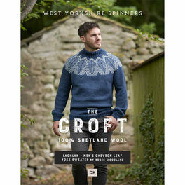 Lochlan Men's Chevron Leaf Yoke Sweater in West Yorkshire Spinners The Croft Dk - Digital Version DPB0052