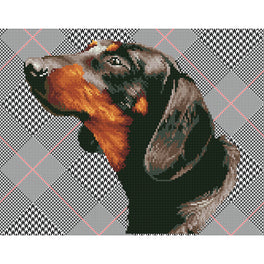 Diamond Dotz Diamond Painting Kit: Noble Dachsie