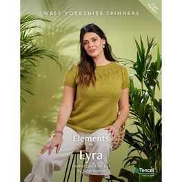 Free Download - Lyra Feather Lace Yoke Top in West Yorkshire Spinners Elements Dk