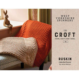 Ruskin Bed Runner in West Yorkshire Spinners The Croft Dk by Jenny Watson - Digital Pattern DPB0247