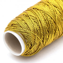 Hemline Shirring Elastic - 20m x 0.75mm Gold