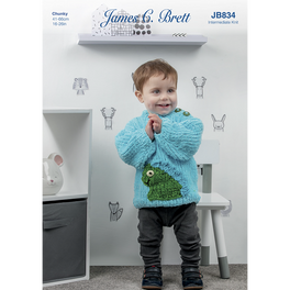 Sweater in James C Brett Flutterby Chunky