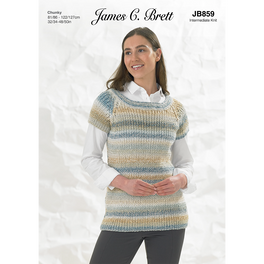 Slipover in James C Brett Marble Chunky